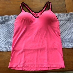 Pink & Black Victoria’s Secret Yoga Push-Up Cami